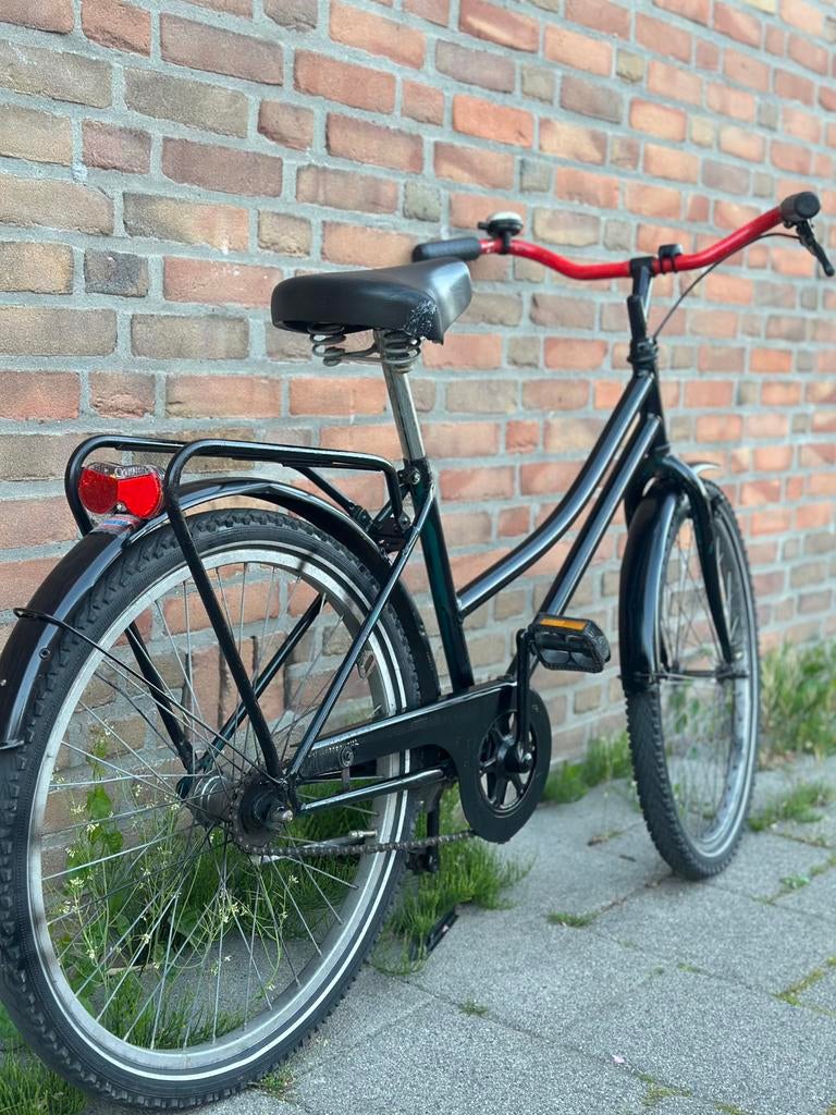 24 inch Single Speed Fiets Zwart - Goede Staat, Fietsen en Brommers, Fietsen | Dames | Damesfietsen, Gebruikt, Gazelle, Versnellingen