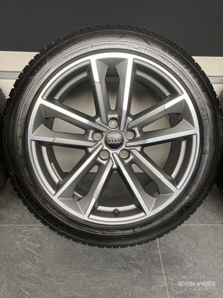 19” originele Audi Q3 F3 velgen + allseason banden 5x112 83A, 19 inch, Gebruikt, 255 mm, -