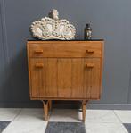 60 jaren Nachtkastje bijzet kastje Frantisek Mezulanik glas, Huis en Inrichting, Ophalen, Gebruikt, Vintage, 50 tot 100 cm