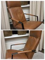 Gealux Earth Volo Relaxfauteuil - Cognac Leer, Huis en Inrichting, Ophalen, Zo goed als nieuw, 50 tot 75 cm, Leer