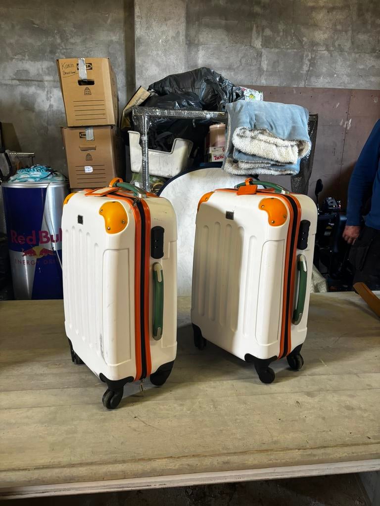 Twee trolley koffers (nieuw), 50 tot 60 cm, Hard kunststof, Ophalen of Verzenden, Zo goed als nieuw