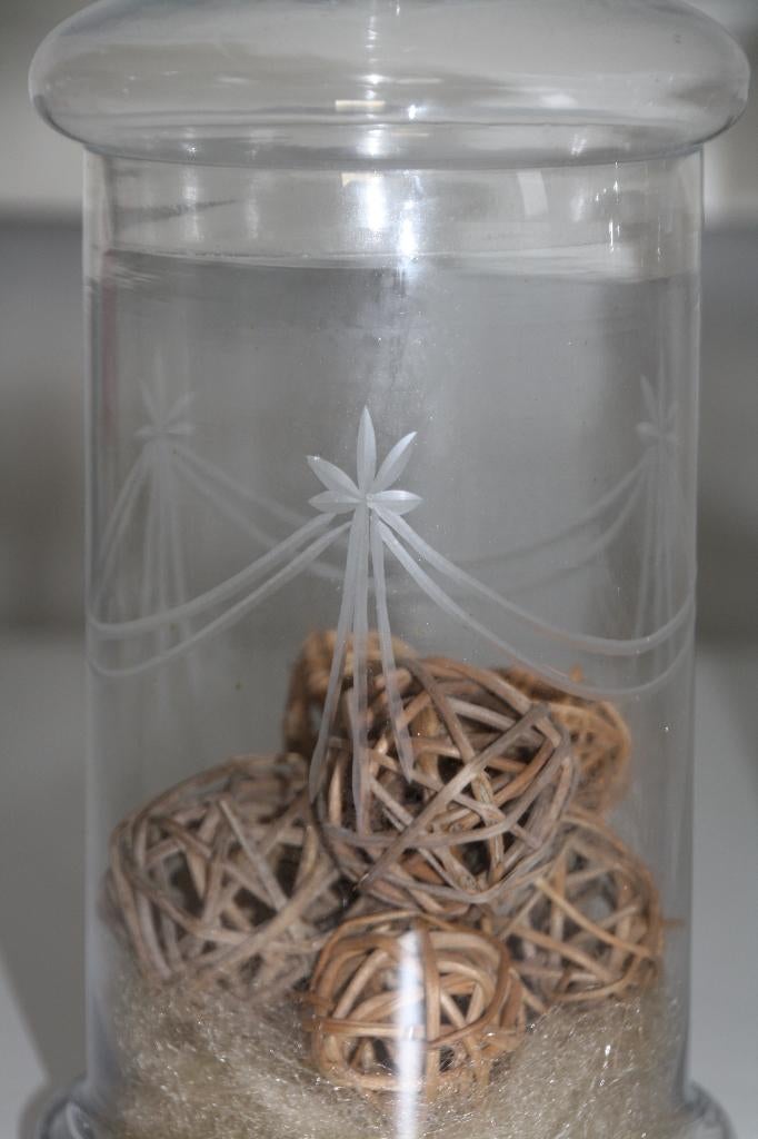 Brocante glazen potten voorraadpot glas met deksel vazen, Ophalen of Verzenden, Zo goed als nieuw, Glas, Pot, Bus of Blik