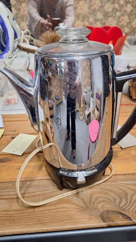 Vintage elektrische percolator - Koffie in elke sterkte, Ophalen of Verzenden
