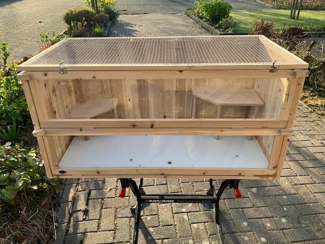 Hamsterkooi/hok, Dieren en Toebehoren, Knaagdieren en Konijnen | Hokken en Kooien, Gebruikt, 75 tot 110 cm, Ophalen, Minder dan 60 cm