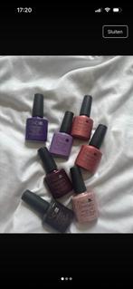 CND Shellac nagellak set met accessoires en tas, Gebruikt, Overige kleuren, Ophalen of Verzenden, Handen en Nagels