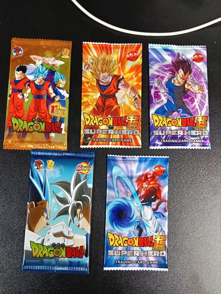 Dragon Ball Z Super Hero Booster Packs, Hobby en Vrije tijd, Verzamelkaartspellen | Overige, Ophalen of Verzenden