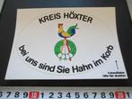 sticker meiboom kreis höxter bei uns sind sie hahn im korb *, Ophalen, Zo goed als nieuw