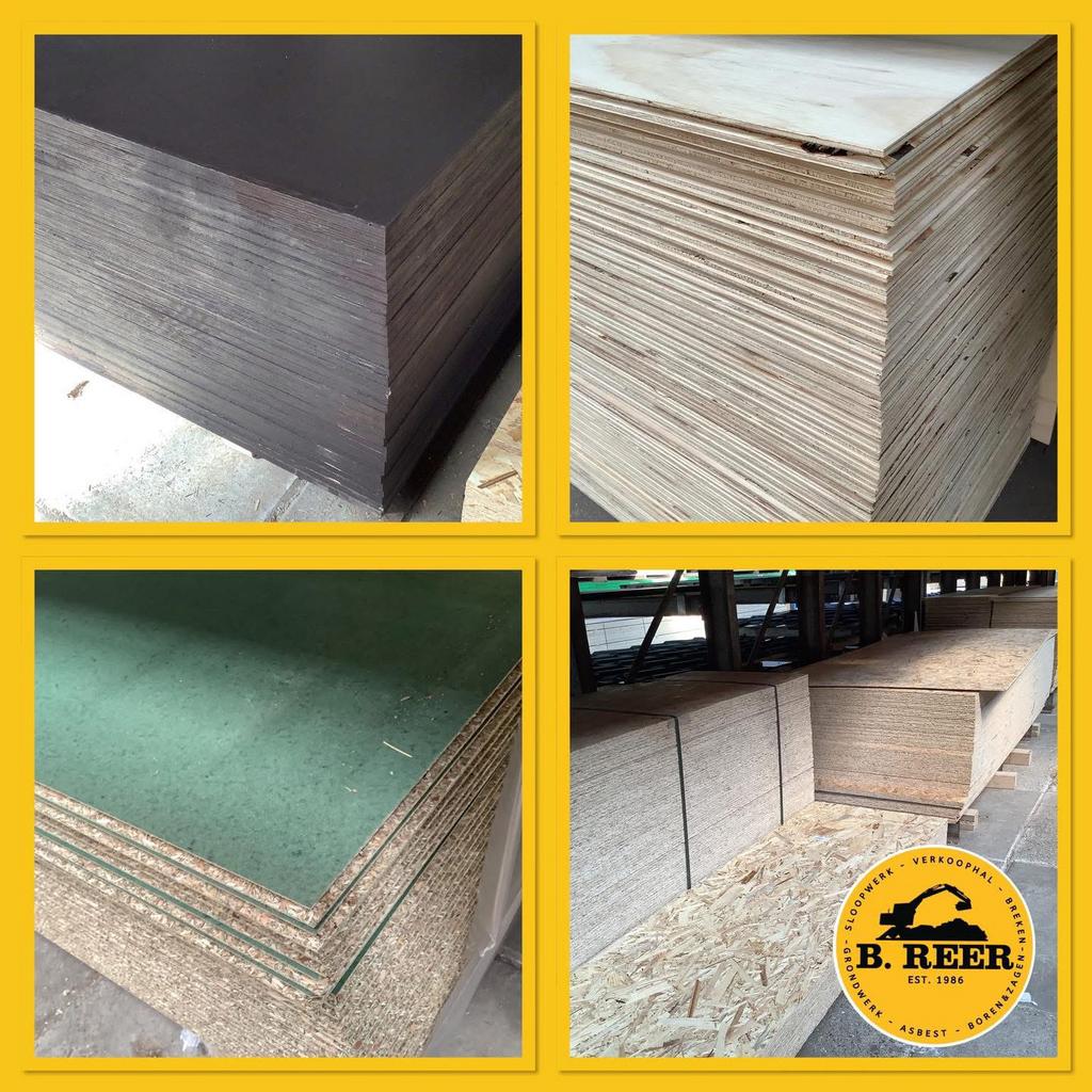 Plaatmateriaal, Ophalen, Overige materialen, ., Overige typen