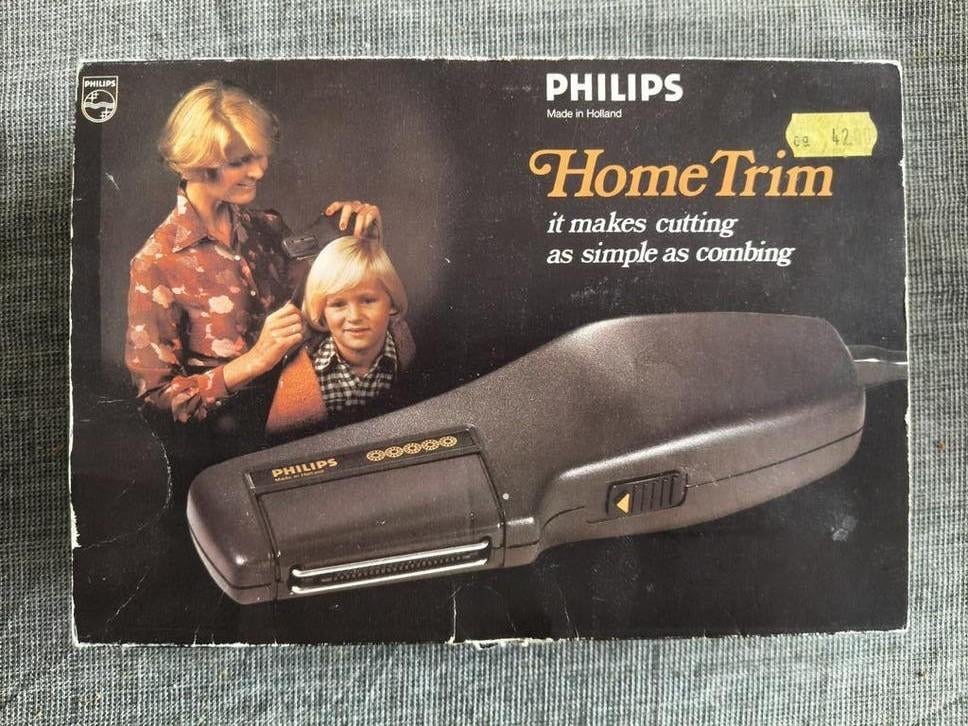 Philips HP2503 HomeTrim Vintage Haarverzorgingsset Retro, Ophalen of Verzenden, Gebruikt, Haarverzorging