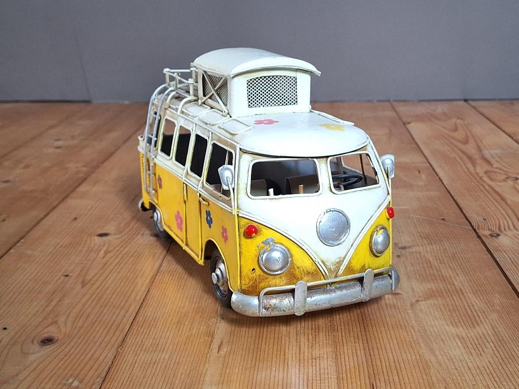 Volkswagen busje metaal, Ophalen of Verzenden, Zo goed als nieuw, Metaal, Decoratieobject