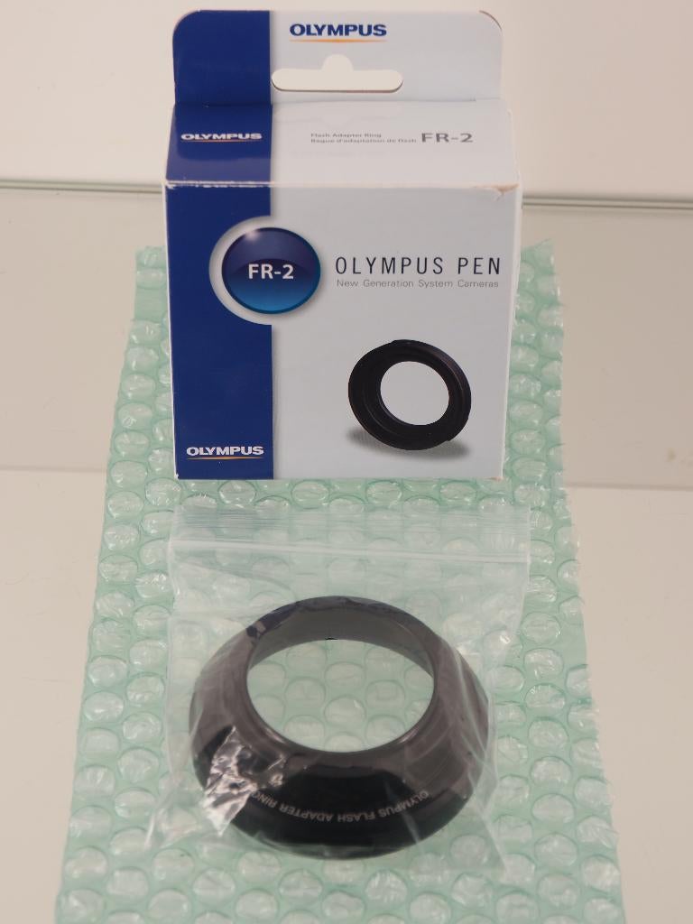 Olympus FR-2 flitsadapterring tbv 60mm macro icm RF-11 TF-22, Ophalen of Verzenden, Zo goed als nieuw, Olympus