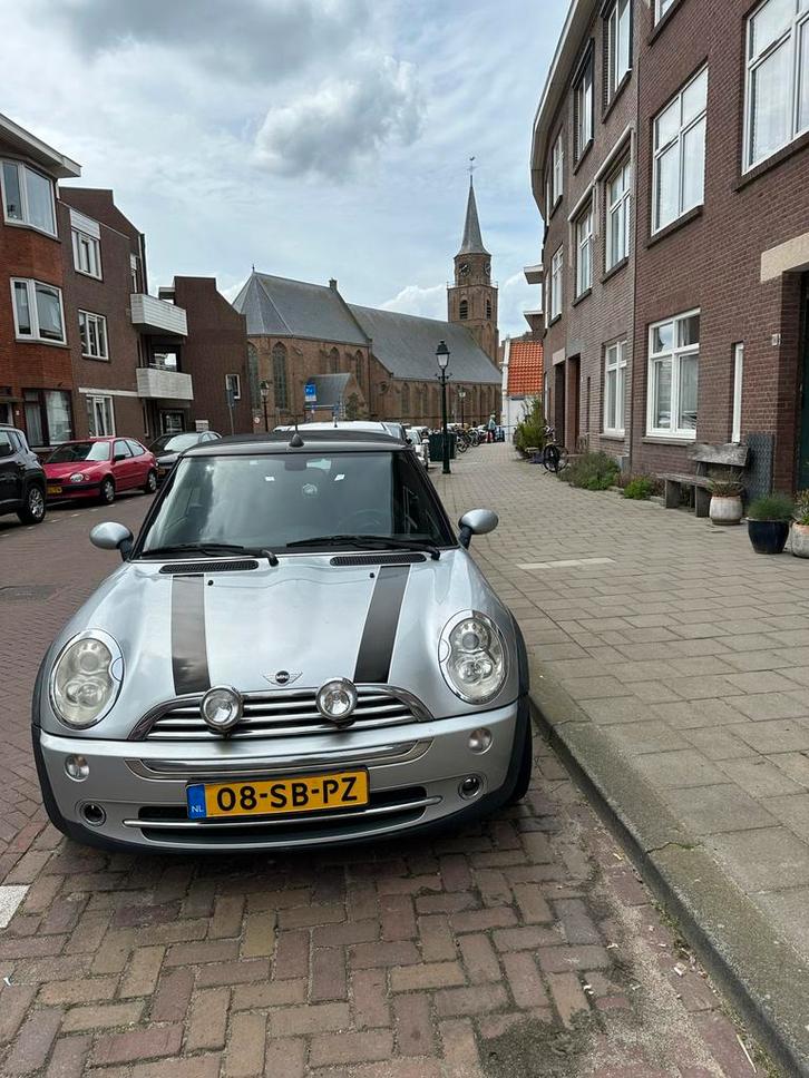 Mini 1.6 16V Cooper Cabrio 2004 Grijs, Auto's, Mini, Particulier, Benzine, E, Cabriolet, Handgeschakeld, Geïmporteerd, Zilver of Grijs