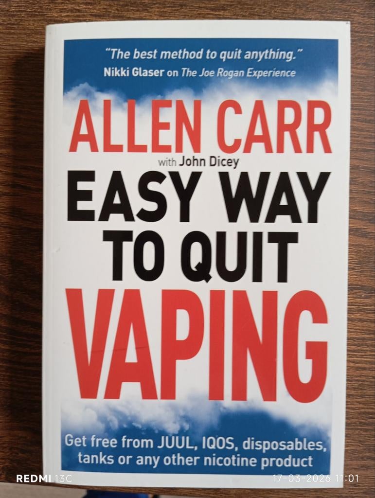 Allen Carr's Easy Way to Quit Vaping, Ophalen of Verzenden, Zo goed als nieuw, Gezondheid en Conditie, Allen Carr met John Dicey