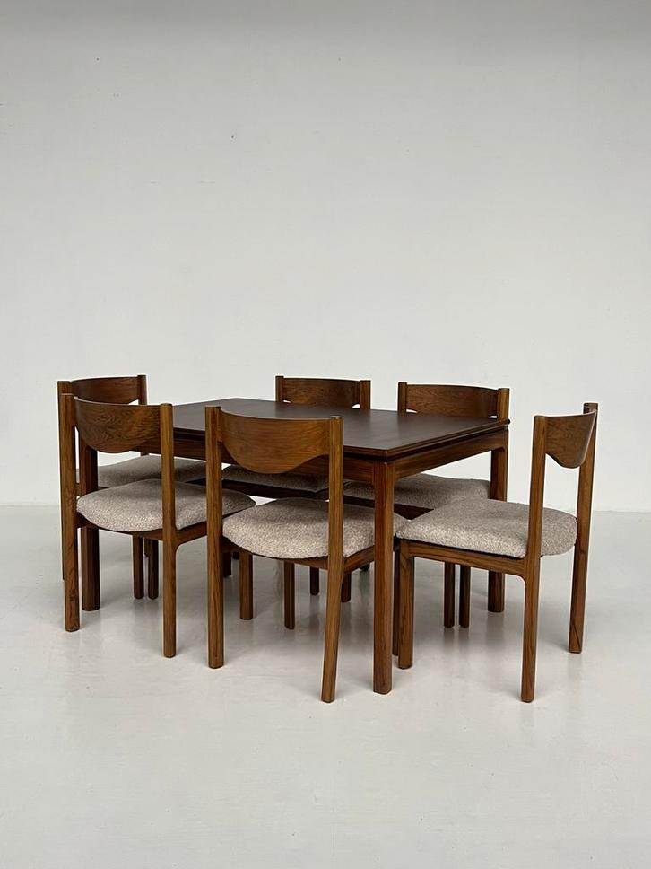 Vintage eethoek, Huis en Inrichting, Complete eetkamers, Zo goed als nieuw, 4 tot 6 stoelen, Ophalen of Verzenden