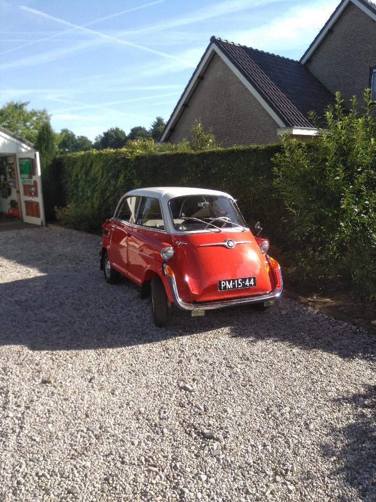 BMW Isetta 600 1958 Rood, Auto's, BMW, 540 kg, Overige modellen, 4 stoelen, Handgeschakeld