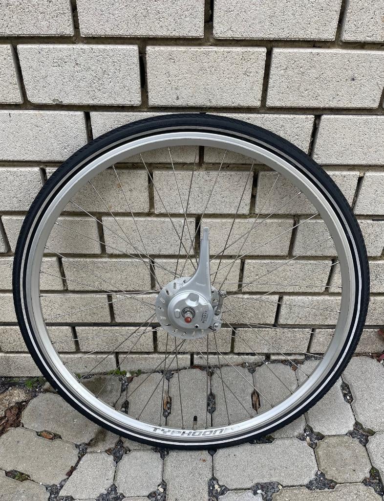voorwiel 28 inch compleet Rodi Typhoon Shimano Schwalbe, Fietsen en Brommers, Wiel, Gebruikt, Ophalen of Verzenden, Aluminium