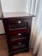 Teakhouten ladekast met 3 lades, Ophalen