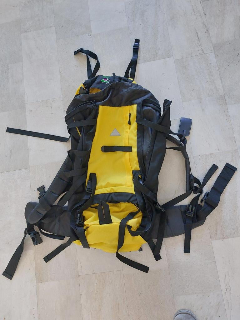 Packgrek Outdoor Trekking Rugzak - Geel/Zwart, 25 tot 40 cm, Ophalen of Verzenden, Zo goed als nieuw, Trekking