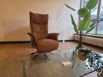 Luxe cognac Relaxfauteuil van [MERK] - Zo Goed Als Nieuw, Huis en Inrichting, Fauteuils, Gebruikt, Ophalen of Verzenden, 75 tot 100 cm