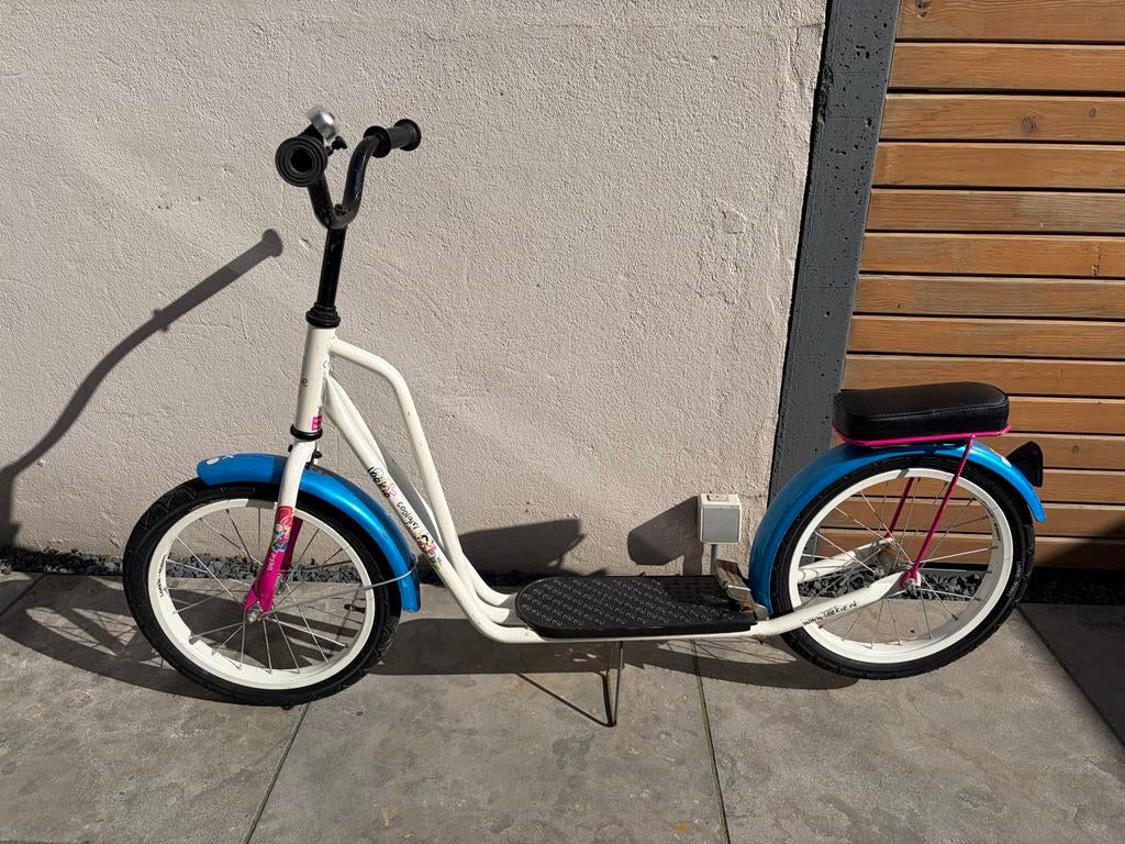 Leuke Loekie kinderstep met zitje - Wit/Blauw, Fietsen en Brommers, Steps, Ophalen, Gebruikt, Gewone step