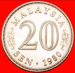 Ⰺ MOON AND STAR ERROR (1967-1988): MALAYSIA 20 SEN 1980!, Ophalen of Verzenden, Zuidoost-Azië, Losse munt