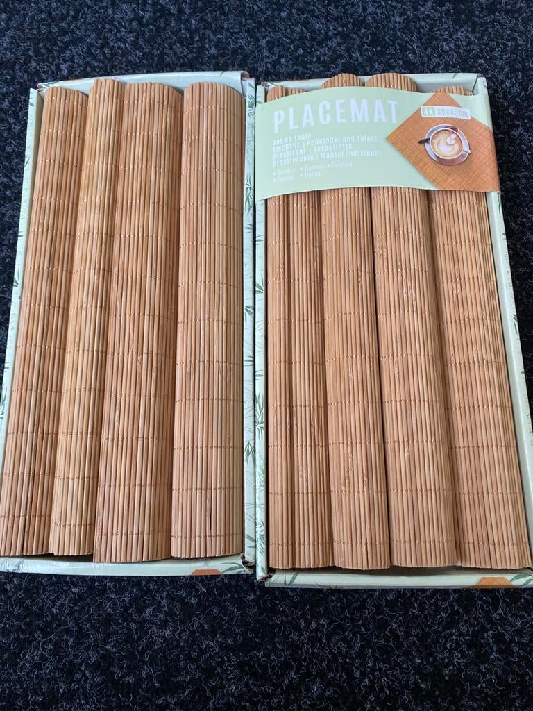 Nieuw placemat 8 x, Ophalen of Verzenden, Zo goed als nieuw, Rvs of Chroom