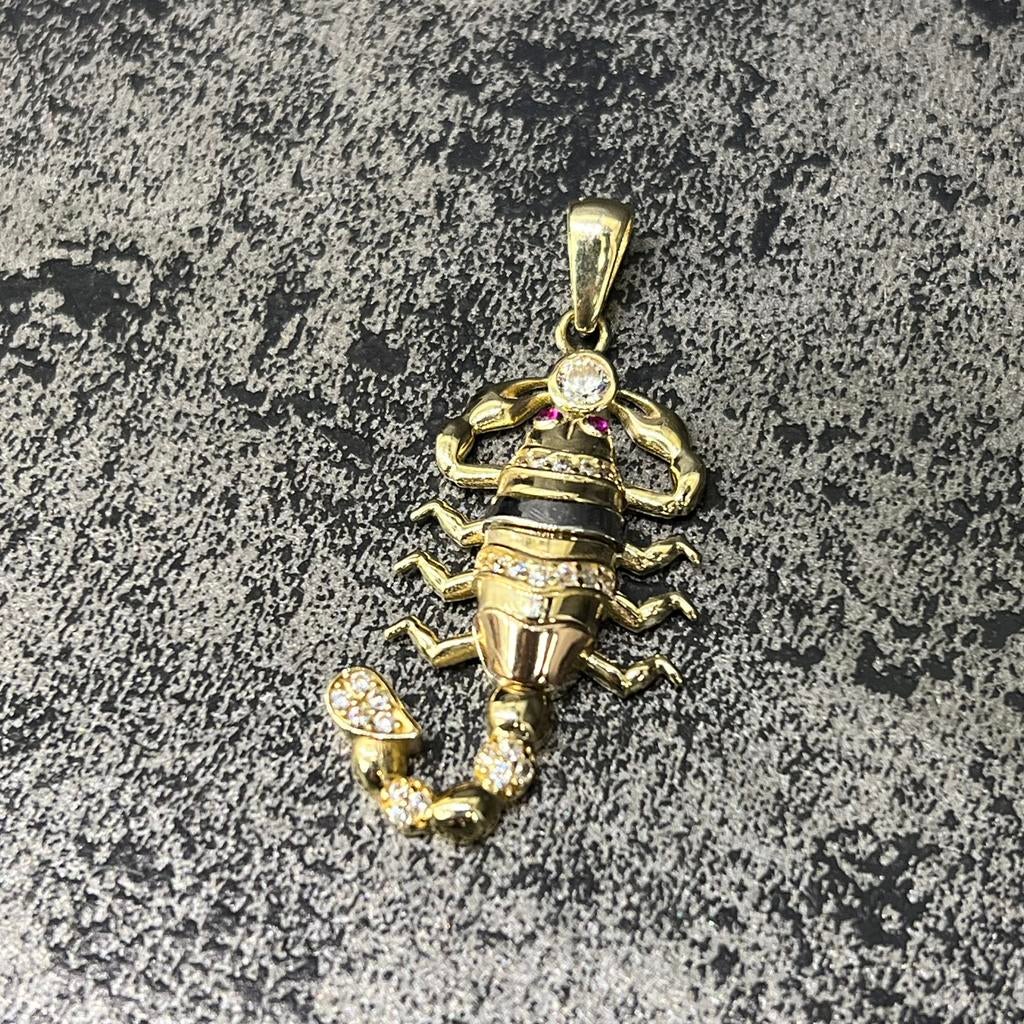 14k gouden hanger schorpioen kettinghanger, Ophalen of Verzenden, Nieuw, Goud