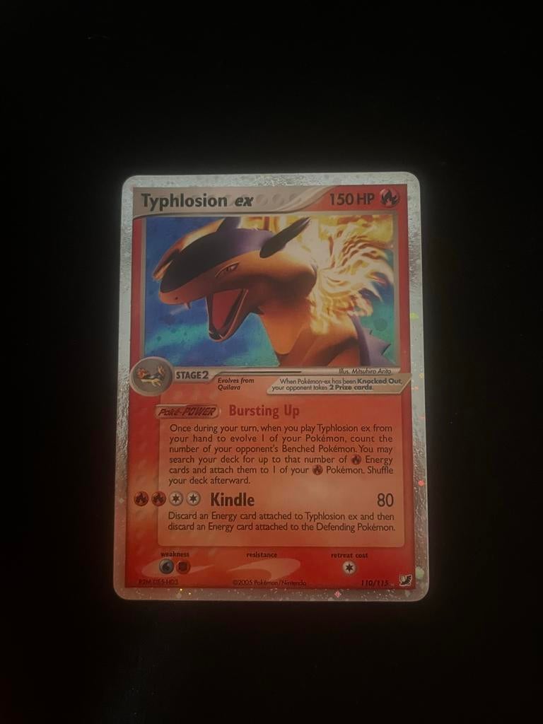 Typhlosion ex Unseen Forces 110/115 NM Pokemon Kaart, Ophalen of Verzenden, Gebruikt, Losse kaart, Foil