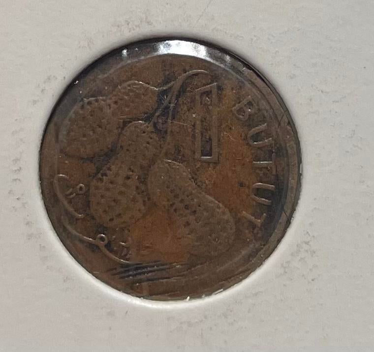 1 butut Gambia 1974, Ophalen of Verzenden, Overige landen