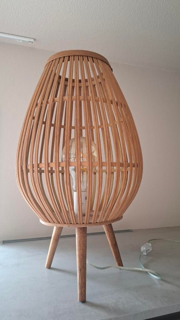 Tafellamp, Ophalen, Hout, Scandinavisch, 50 tot 75 cm