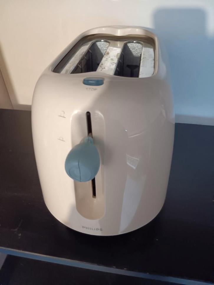Philips Cucina Broodrooster - Wit, Witgoed en Apparatuur, Broodroosters, Gebruikt, Ophalen of Verzenden