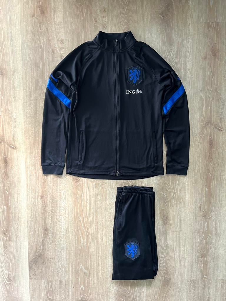 Nederlands elftal trainingspak Nike 20/21 maat 170/XS, Zwart, Ophalen of Verzenden, Nike, Nike