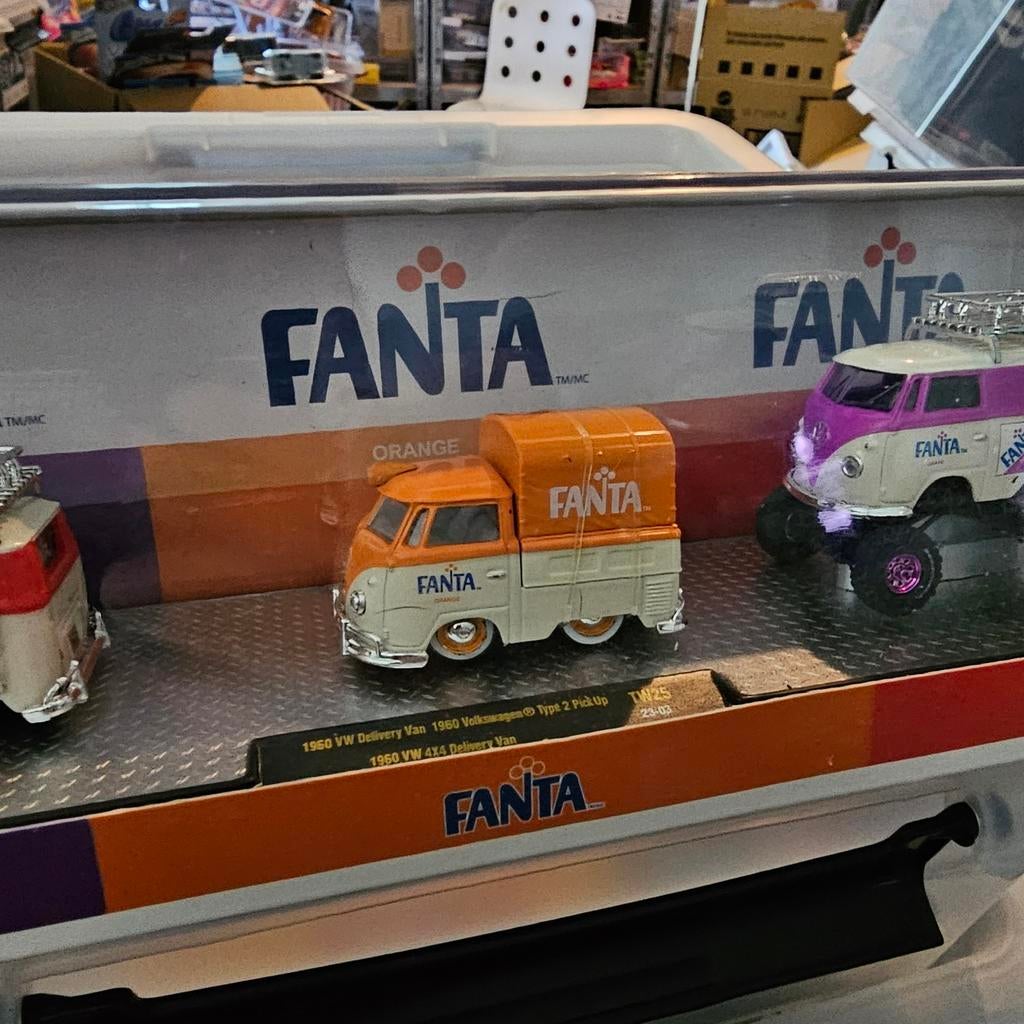 Fanta VW Busjes Set - M2 Machines, Nieuw, Long Beach, CA, USA, M2 Machines, Info@m2machines.com