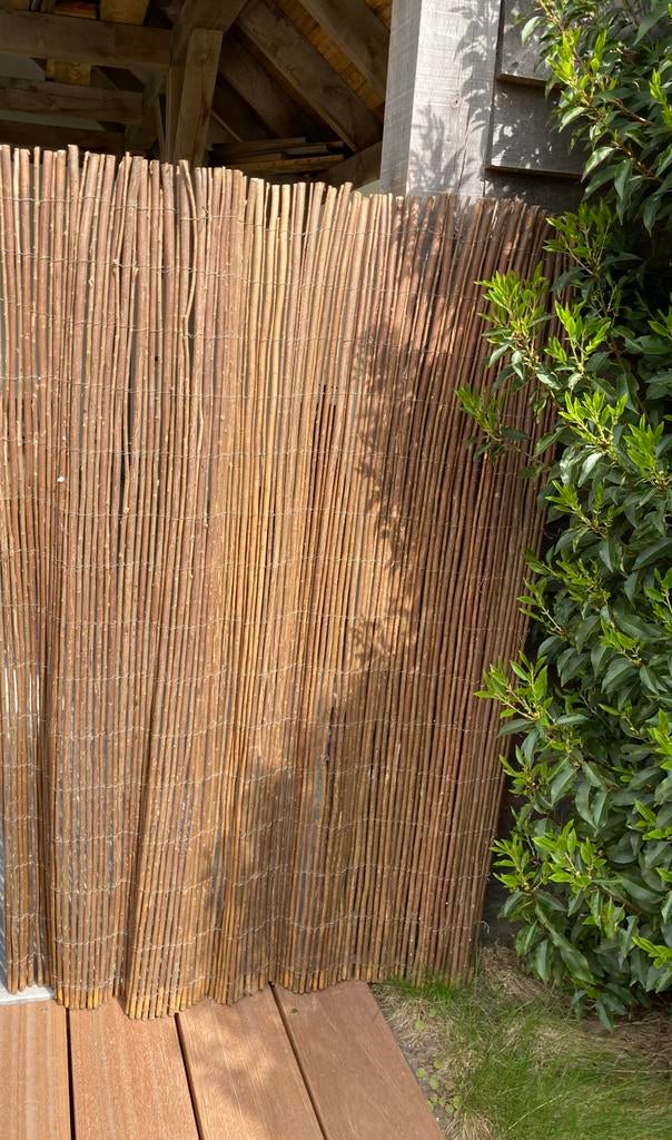 NIEUW! Schutting hek 155x115 wilgentakken wilgentenen hout, Ophalen, Nieuw, Hout, 200 cm of meer