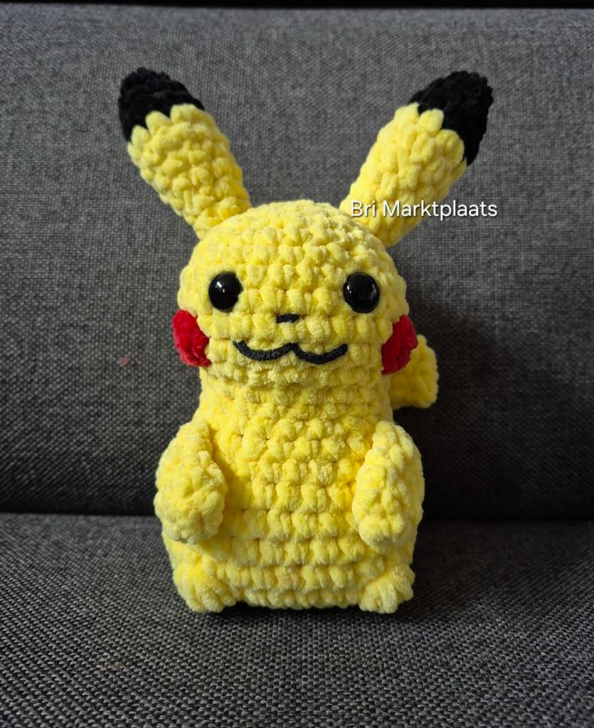 Gehaakte pokemon pikachu, decoratie, cadeau, fan verzamelen, Ophalen of Verzenden, Nieuw, Haken