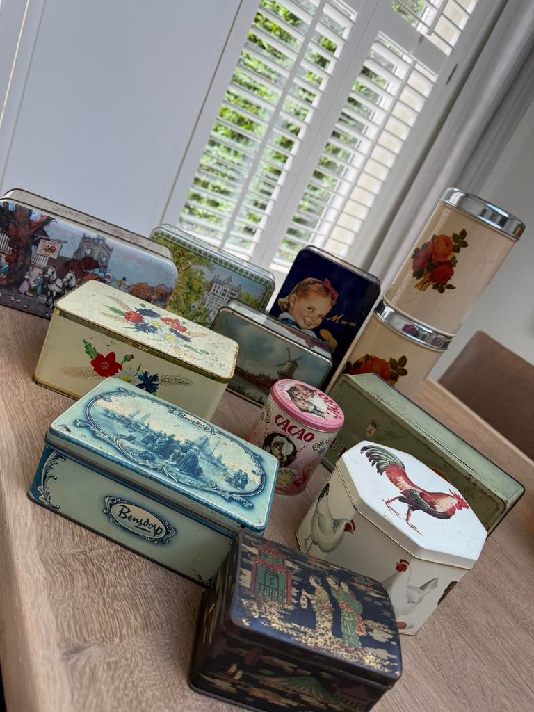 Vintage blikken, Verzamelen, Ophalen of Verzenden, Gebruikt, Overige