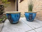 Aardewerk bloempotten, Ophalen, Rond