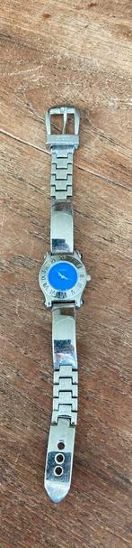 Vintage Gucci dames horloge met blauwe wijzerplaat, Ophalen of Verzenden, Dames