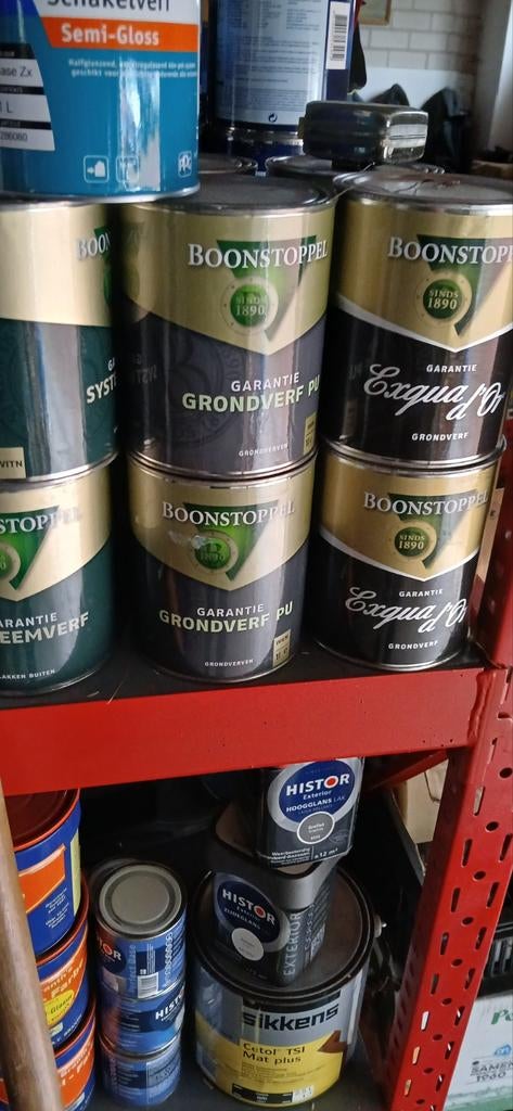 Diverse soorten grondverf wit groen en grijze grondverf, Ophalen of Verzenden, Nieuw