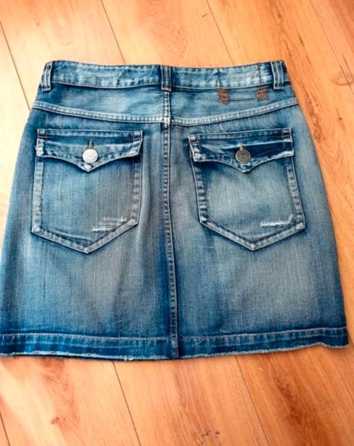 Geisha jeans spijkerrok, Kleding | Dames, Rokken, Zo goed als nieuw, Maat 42/44 (L), Blauw, Boven de knie, Verzenden