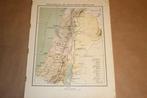 Antieke kaart - Palestina - Circa 1920, Boeken, Atlassen en Landkaarten, Gelezen, Ophalen of Verzenden, Landkaart, 1800 tot 2000