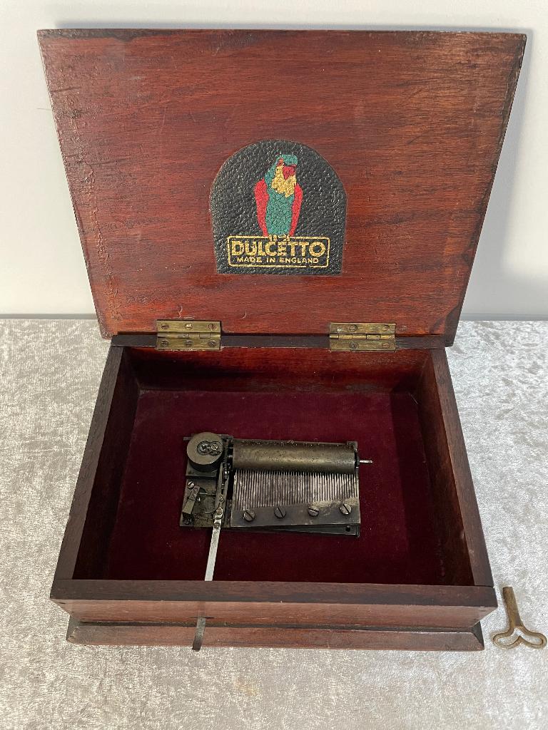 Antieke Engelse Muziekdoos Dulcetto, Ophalen of Verzenden