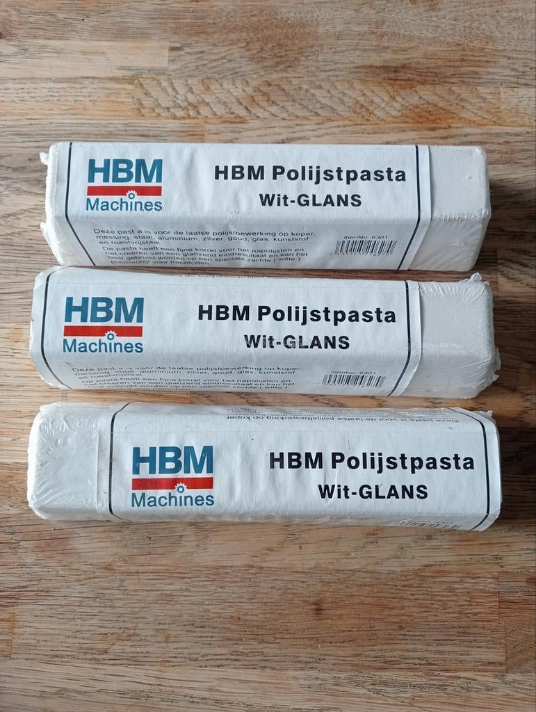 HBM Polijstpasta Wit-GLANS voor diverse materialen, Doe-het-zelf en Verbouw, Overige Doe-het-zelf en Verbouw, Ophalen