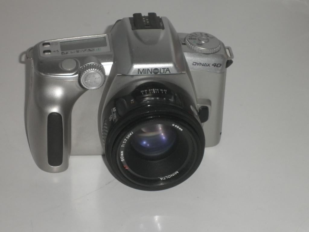 minolta  dynax 40 met1.7 50mm, Ophalen of Verzenden, Gebruikt, Spiegelreflex, Minolta