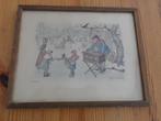 Anton pieck - donald art 1970, Antiek en Kunst, Kunst | Tekeningen en Foto's, Ophalen of Verzenden