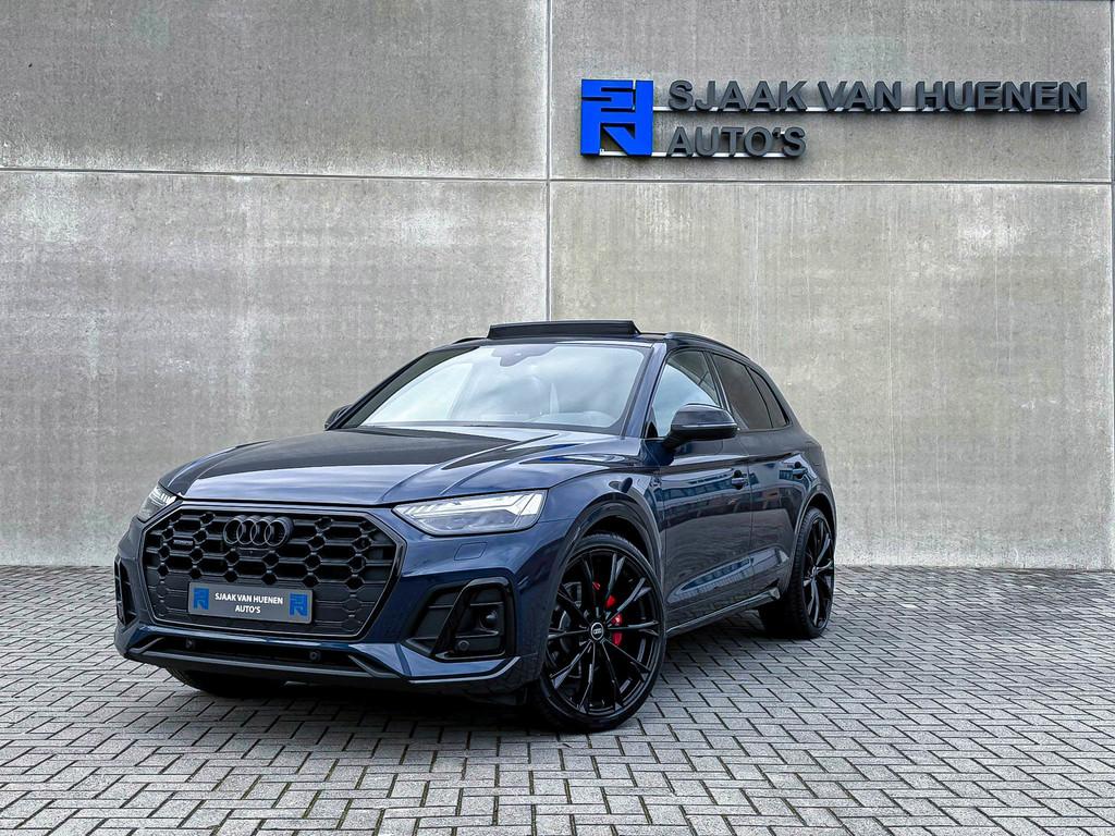 Audi Q5 50TFSI e 299PK Quattro Competition S Edition S-Line, Automaat, Gebruikt, 4 cilinders, Blauw