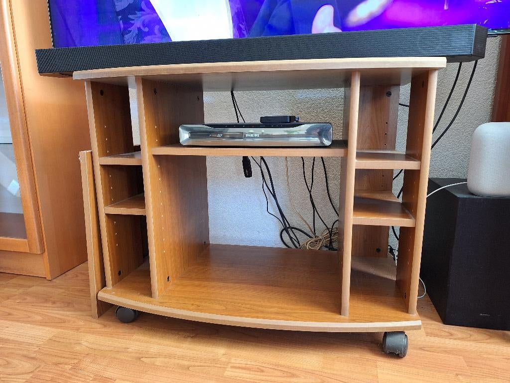 TV meubeltje op wieltjes, Ophalen, Gebruikt, 50 tot 100 cm, Minder dan 100 cm