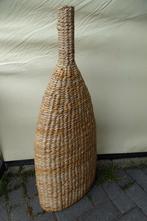 Rieten vaas, decoratie, Ophalen, Zo goed als nieuw, Rond, Riet