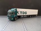 550 herpa daf cf tdg oplegger 1:87 truck trein trailer, Ophalen of Verzenden, Zo goed als nieuw, Bus of Vrachtwagen, Herpa