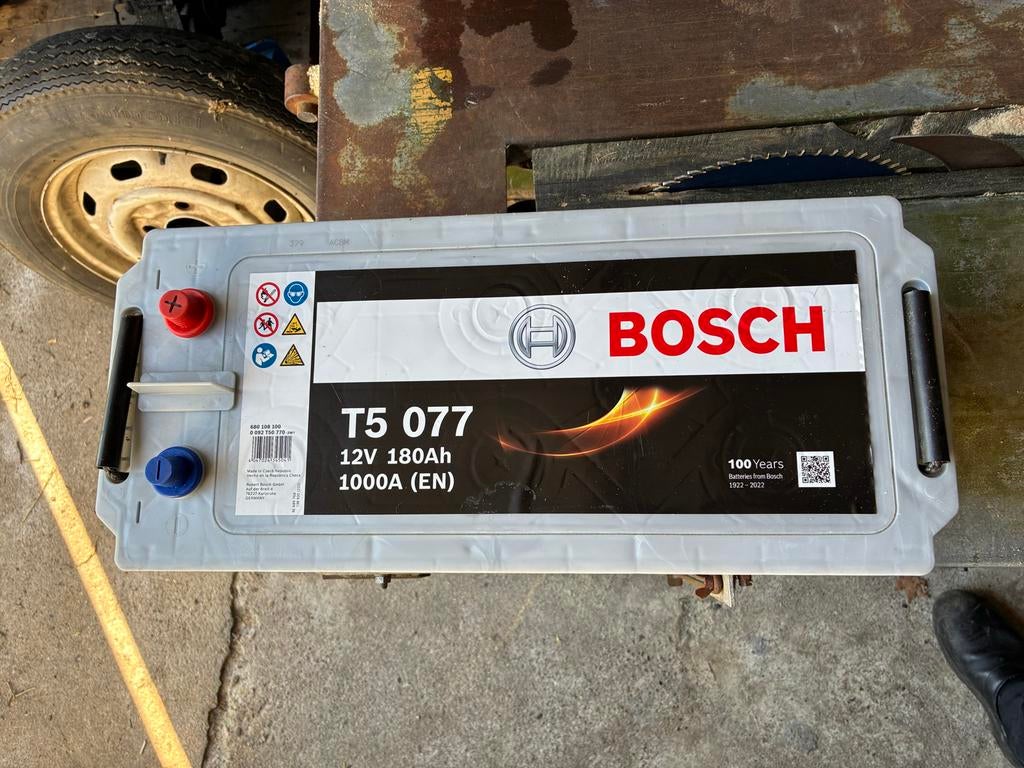 Bosch T5 077 Vrachtwagenaccu 12V 180Ah 1000A (EN), Ophalen, Gebruikt, Overige automerken